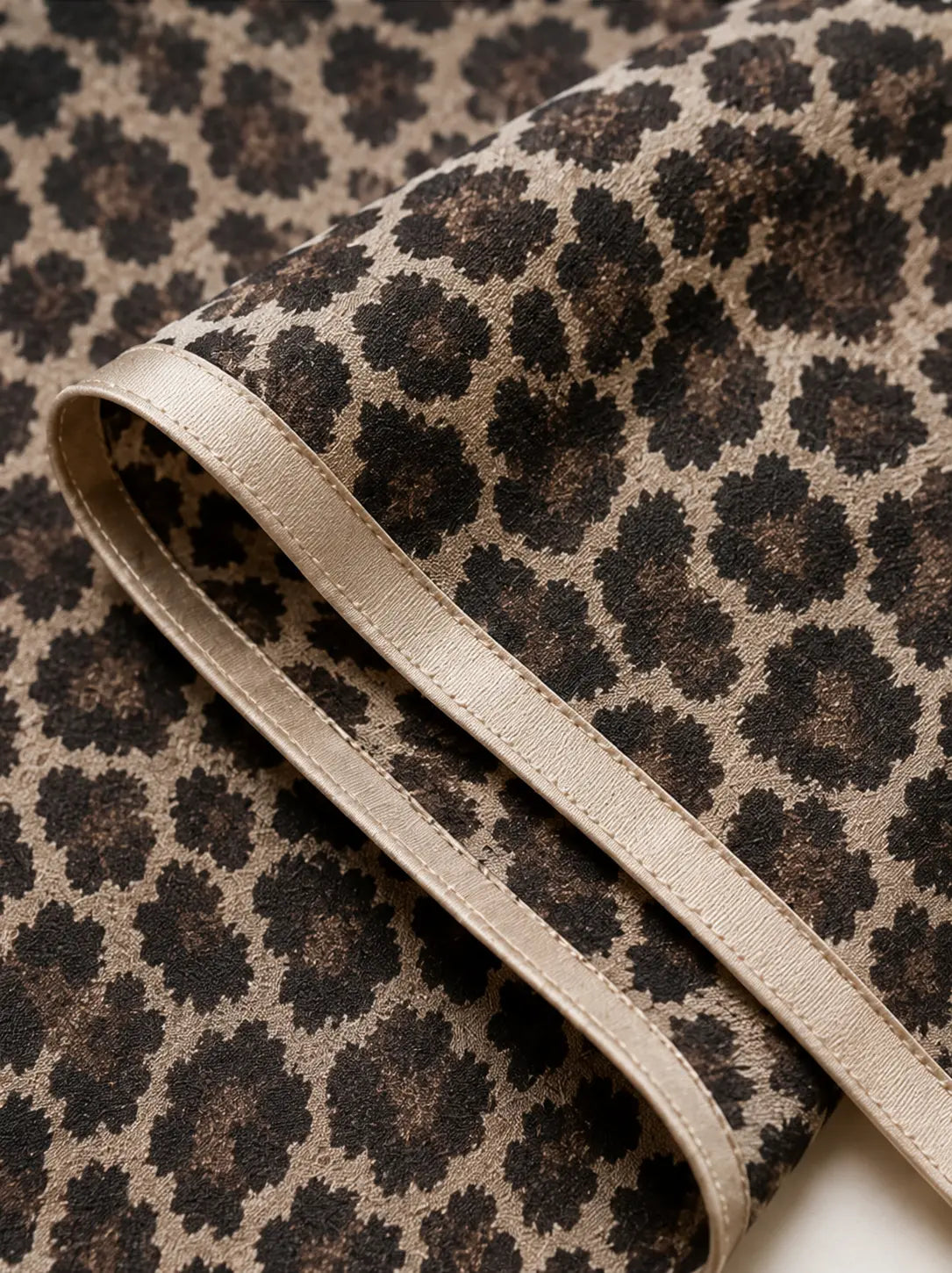 Tiger Chiffon Veil with Satin Trim