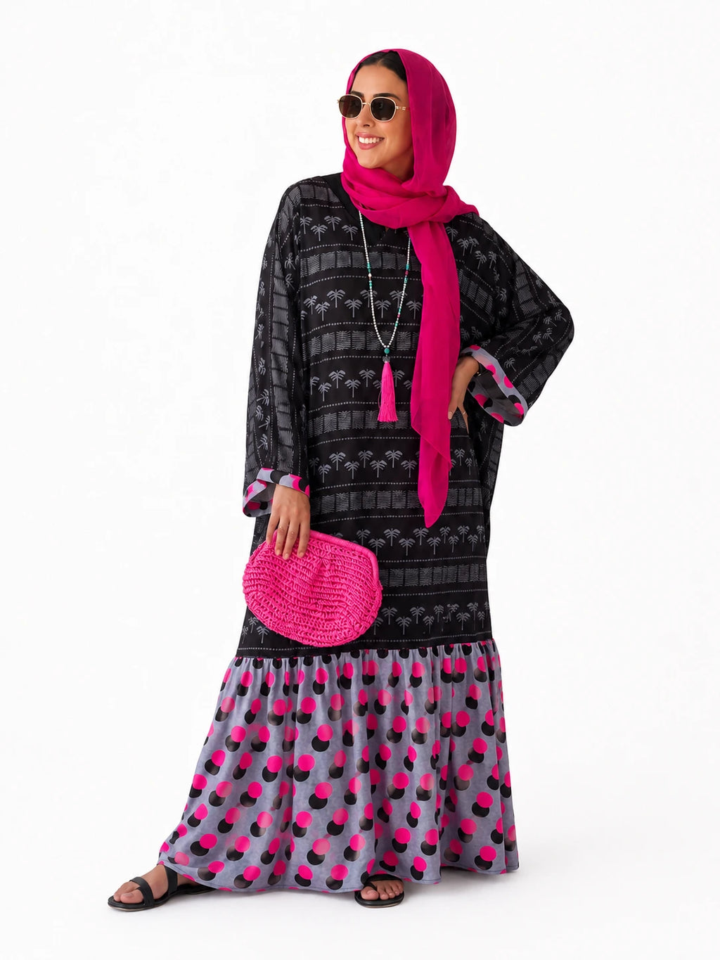 Midnight Palm Abaya