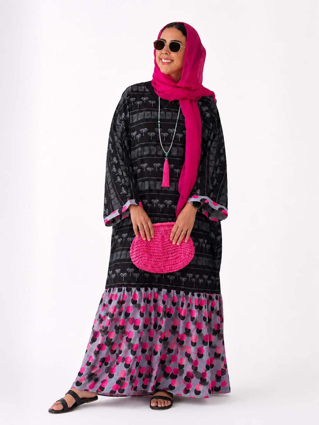 Midnight Palm Abaya